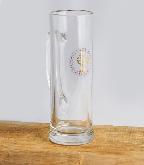 Goldener Hahn Weißbierkrug Glas 0,5 l